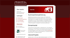 Desktop Screenshot of meentix.de